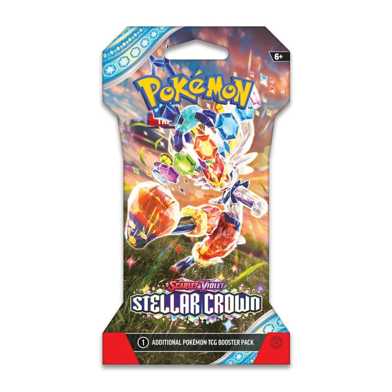 Pokemon TCG: Scarlet & Violet - Stellar Crown Sleeved Booster Pack - One Random Pack Card Game Pokemon   