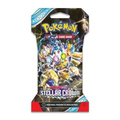 Pokemon TCG: Scarlet & Violet - Stellar Crown Sleeved Booster Pack - One Random Pack Card Game Pokemon   