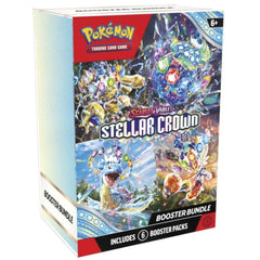 Pokemon TCG: Scarlet & Violet - Stellar Crown Booster Bundle - 6 Packs Card Game Pokemon   