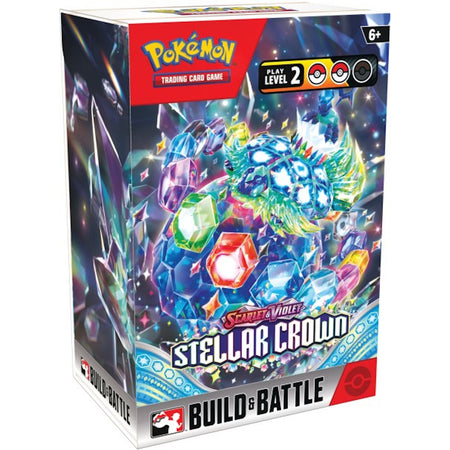 Pokemon TCG: Scarlet & Violet - Stellar Crown Build & Battle Box - 4 Packs Card Game Pokemon   