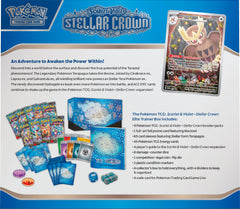 Pokemon TCG: Scarlet & Violet - Stellar Crown Elite Trainer Box - 9 Packs Card Game Pokemon   