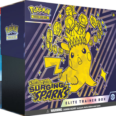 Pokemon TCG: Scarlet & Violet - Surging Sparks Elite Trainer Box - 9 Packs Card Game Pokemon   