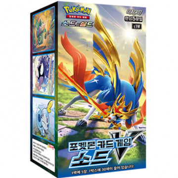 Pokemon TCG: Sword and Shield SWORD V Booster Box (Korean) - 30 Packs Card Game Pokemon