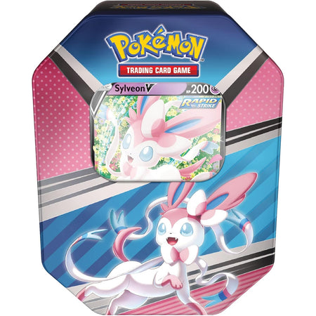 Pokemon TCG: V Heroes Tin - Sylveon V - 4 Packs Card Game Pokemon