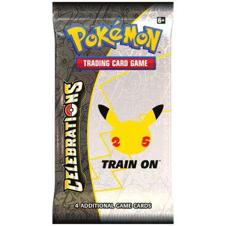 Pokemon TCG: Celebrations 25th Anniversary Booster Packs - 4 Packs Card Game Pokemon   