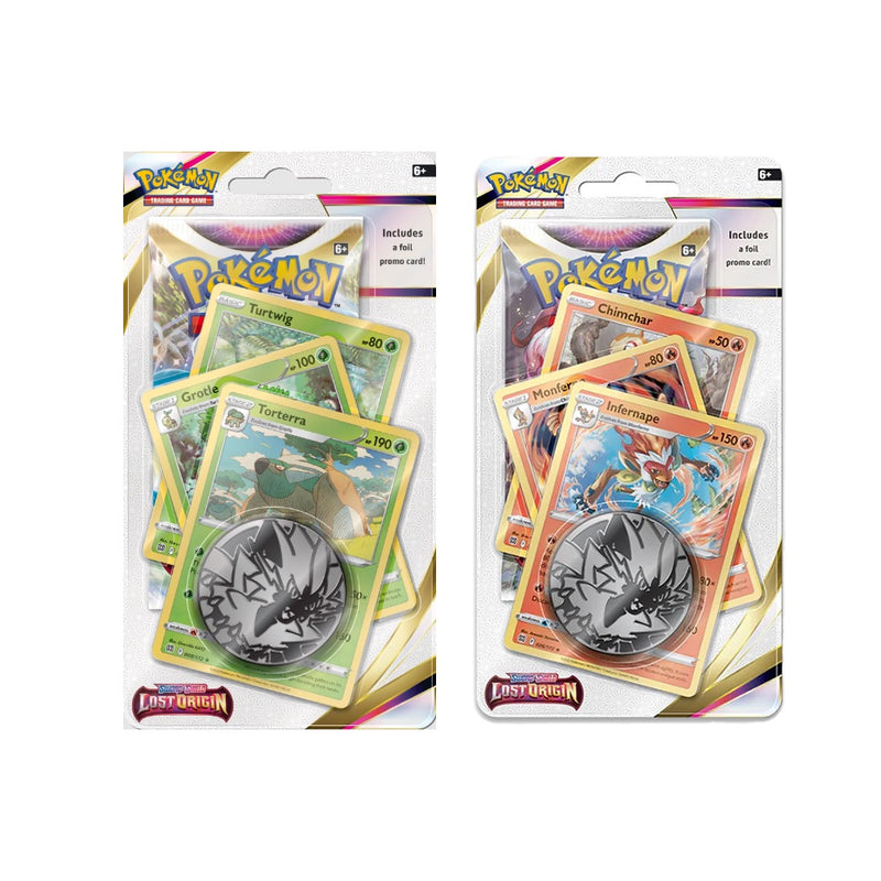 Pokemon TCG: Sword & Shield: Lost Origin Checklane Blister - Torterra & Infernape - 2 Pack Card Game Pokemon   