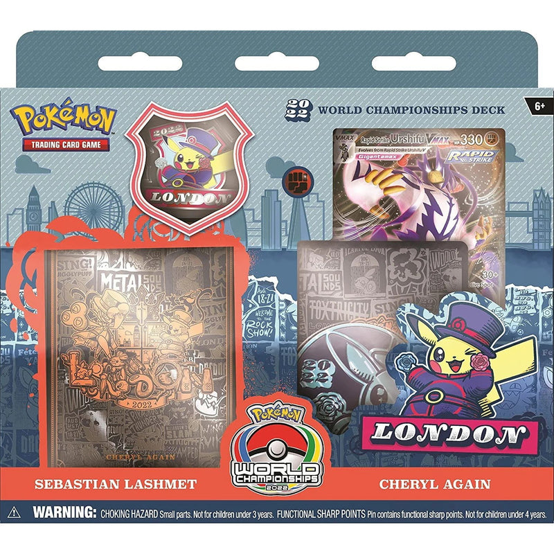 Pokemon TCG: 2022 Pokemon World Championships Deck - Sebastian Lashmet, Cheryl Again Card Game Pokemon   