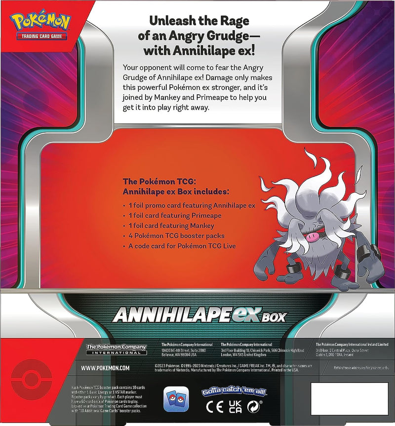 Pokemon TCG: Annihilape ex Box Card Game Pokemon   