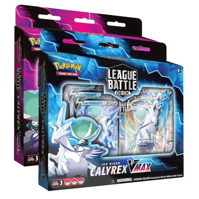 Pokemon TCG: Calyrex VMax League Battle Deck Display - Shadow Rider or Ice Rider - 6 Decks Card Game Pokemon   