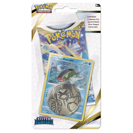 Pokemon TCG: Sword & Shield - Silver Tempest Checklane Blister - Hisuian Basculin Card Game Pokemon   