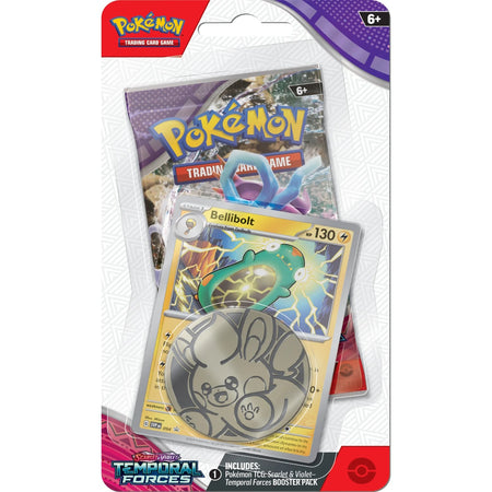 Pokemon TCG: Scarlet & Violet Temporal Forces Checklane Blister - Bellibolt Card Game Pokemon   