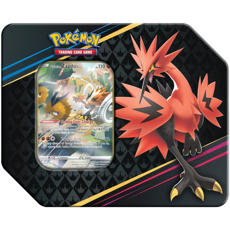 Pokemon TCG: Crown Zenith Tin - Galarian Zapdos Card Game Pokemon   