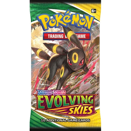 Pokemon TCG: Sword & Shield - Evolving Skies Booster Pack - 1 Pack Card Game Pokemon   