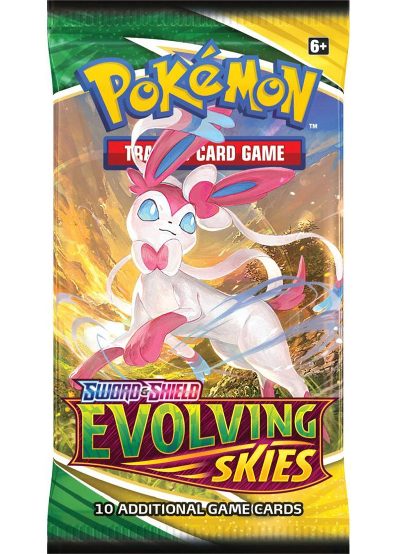 Pokemon TCG: Sword & Shield - Evolving Skies Booster Pack - 1 Pack Card Game Pokemon   