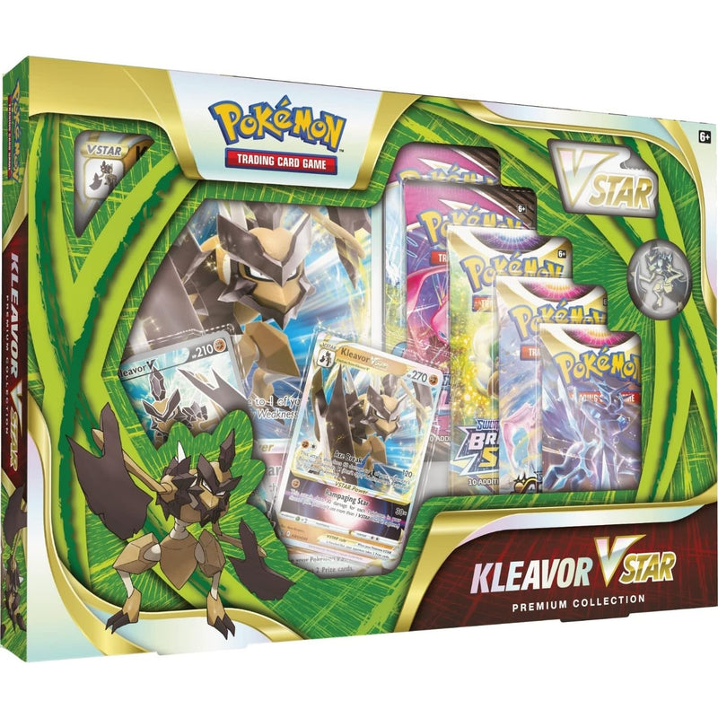 Pokemon TCG: Kleavor VSTAR Premium Collection - 5 Booster Packs Card Game Pokemon   