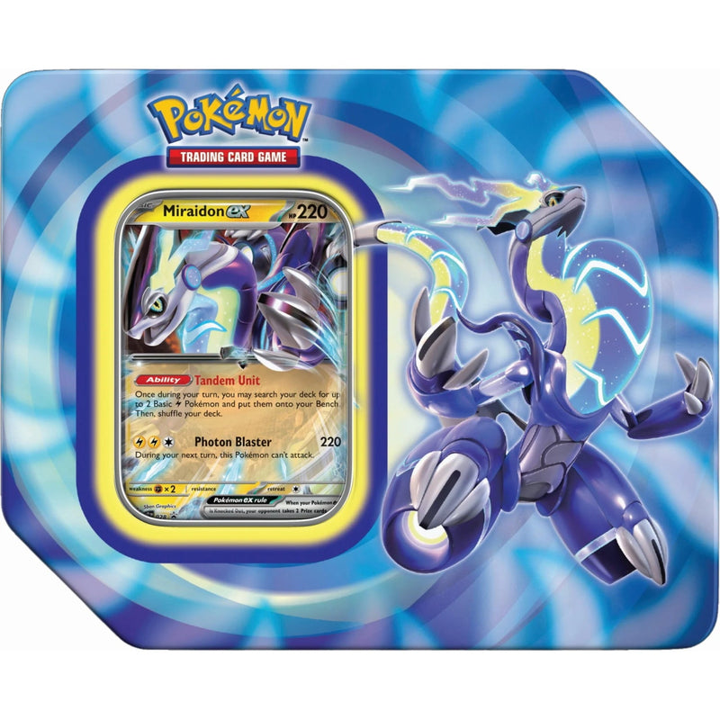 Pokemon TCG: Paldea Legends Tin - Miraidon ex Card Game Pokemon   