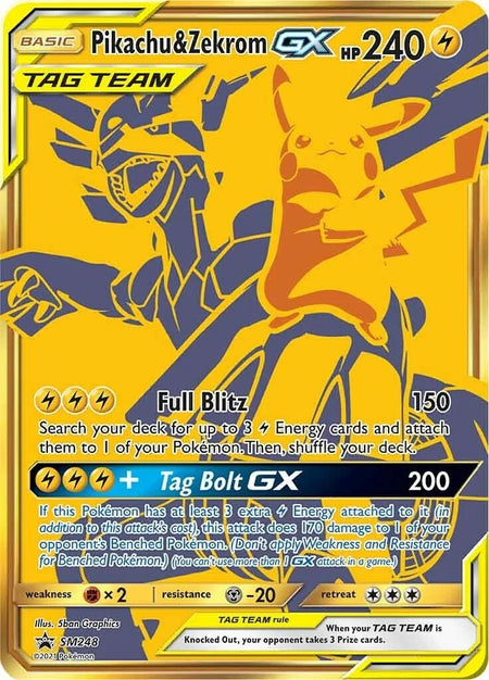 Pokemon TCG: Pikachu & Zekrom-GX Premium Collection Box Card Game Pokemon   