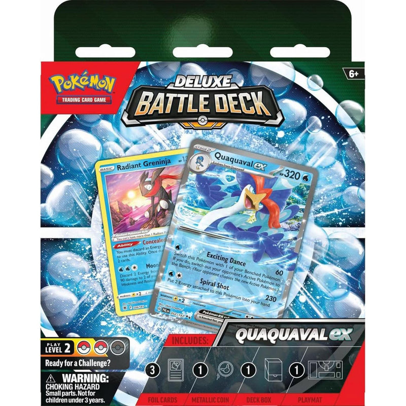 Pokemon TCG: Quaquaval Ex Deluxe Battle Deck Card Game Pokemon   