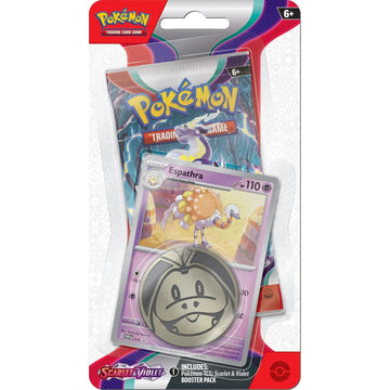 Pokemon TCG: Scarlet & Violet Checklane Blister Booster Pack - Espathra Card Game Pokemon   