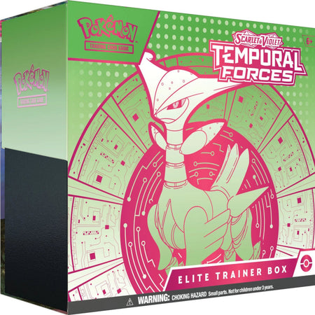 Pokemon TCG: Scarlet & Violet - Temporal Forces - Iron Leaves Elite Trainer Box Card Game Pokemon   