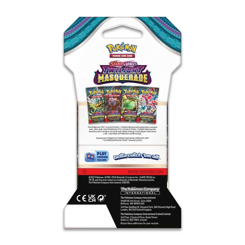 Pokemon TCG:  Scarlet and Violet - Twilight Masquerade Sleeved Booster Pack Card Game Pokemon   