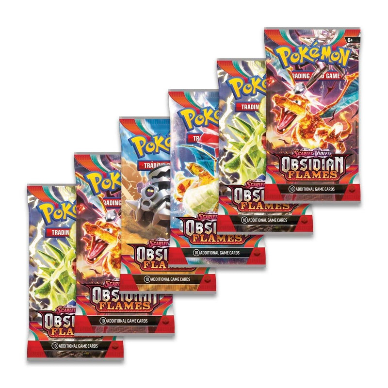 Pokemon TCG: Scarlet & Violet - Obsidian Flames Booster Bundle - 6 Packs Card Game Pokemon   