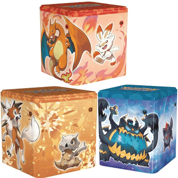 Pokemon TCG: Stacking Tins - Fighting, Fire or Darkness Card Game Pokemon   