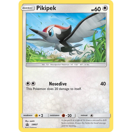 Pokemon TCG: Sun & Moon - Pikipek SM07 Holofoil Promo Card Card Game Pokemon   