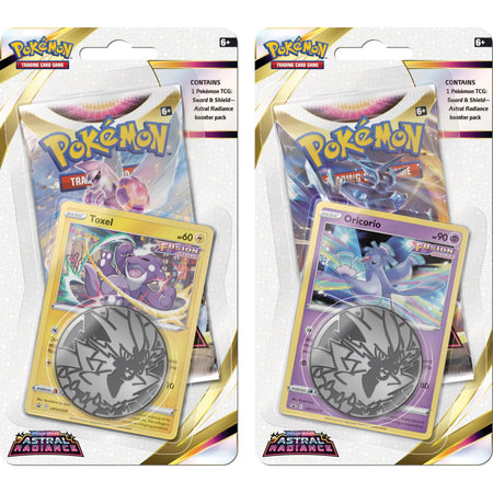 Pokemon TCG: Sword & Shield - Astral Radiance Checklane Blister Pack - Oricorio and Toxel Card Game Pokemon   