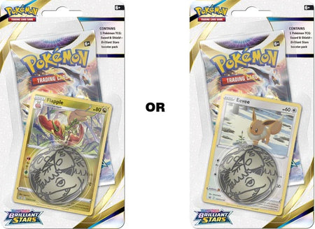 Pokemon TCG: Sword & Shield - Brilliant Stars Checklane Blister Booster Pack Card Game Pokemon   