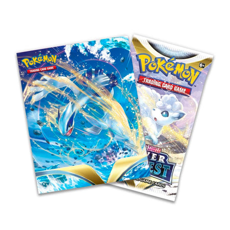 Pokemon TCG: Sword & Shield Silver Tempest Mini Portfolio + 1 Booster Pack Card Game Pokemon   