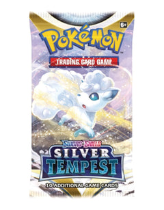 Pokemon TCG: Sword & Shield Silver Tempest Mini Portfolio + 1 Booster Pack Card Game Pokemon   