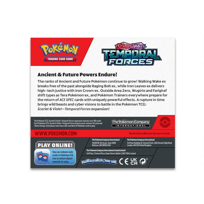 Pokemon TCG:  Scarlet and Violet - Temporal Forces Booster Display Box - 36 Packs Card Game Pokemon   