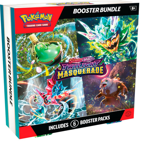 Pokemon TCG: Scarlet & Violet - Twilight Masquerade Booster Bundle - 6 Packs Card Game Pokemon   