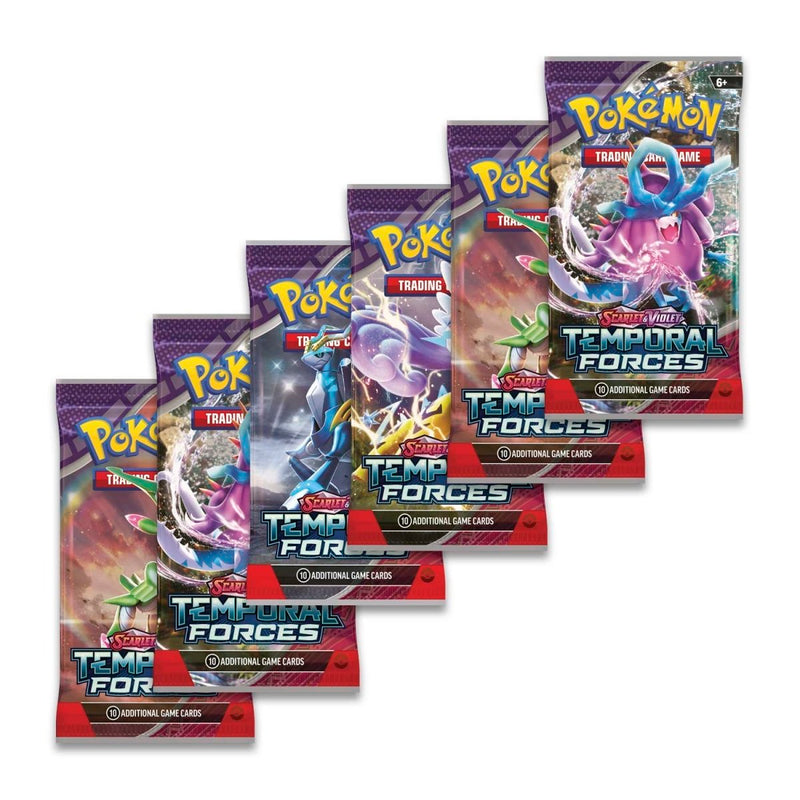 Pokemon TCG: Scarlet & Violet - Temporal Forces Booster Bundle - 6 Packs Card Game Pokemon   