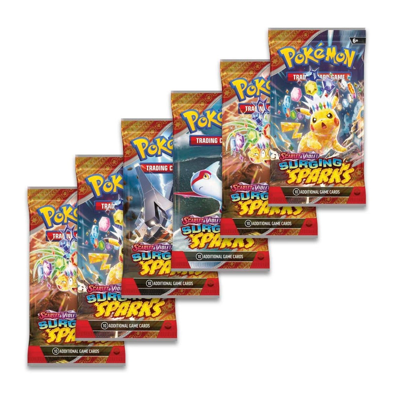 Pokemon TCG: Scarlet & Violet - Surging Sparks Booster Bundle - 6 Packs Card Game Pokemon   