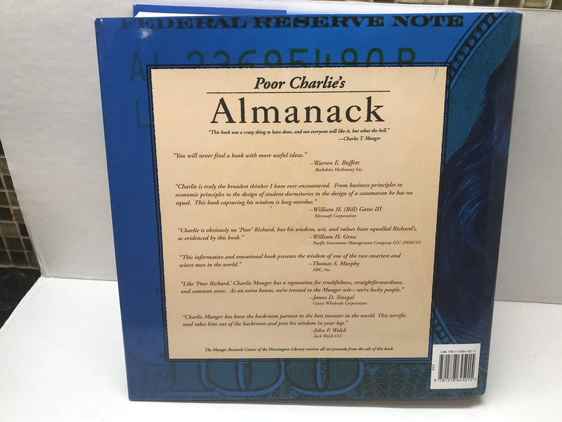 Poor Charlie's Almanack: The Wit and Wisdom of Charles T. Munger - Expanded Third Edition [Hardcover Book] Book The Donning Company   