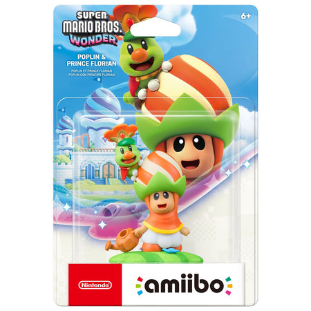 Poplin & Prince Florian - Super Mario Bros. Wonder Series [Nintendo Accessory] Nintendo Amiibo Nintendo