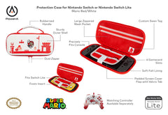 PowerA Protection Case for Nintendo Switch - OLED Model, Nintendo Switch or Nintendo Switch Lite - Mario Red/White [Nintendo Switch Accessory] Nintendo Switch Accessories PowerA   