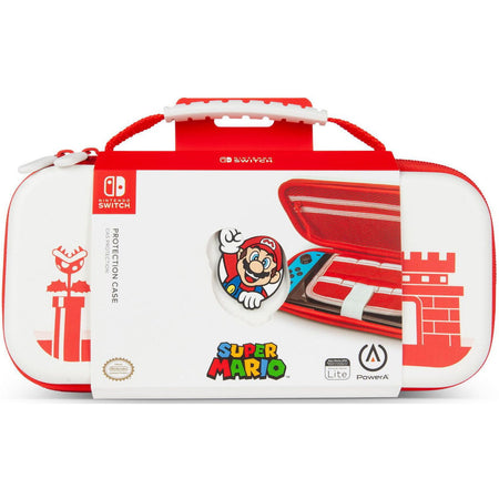 PowerA Protection Case for Nintendo Switch - OLED Model, Nintendo Switch or Nintendo Switch Lite - Mario Red/White [Nintendo Switch Accessory] Nintendo Switch Accessories PowerA   