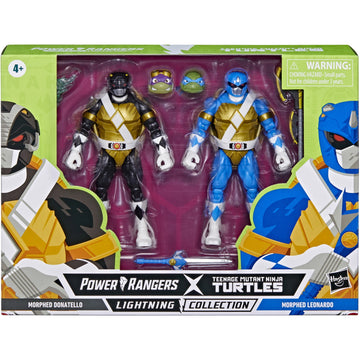 Power Rangers X Teenage Mutant Ninja Turtles Lightning Collection Morphed Donatello and Morphed Leonardo [Toys, Ages 4+] Toys & Games Hasbro   