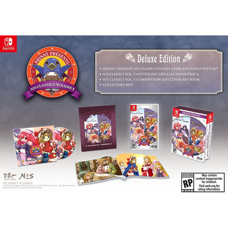 Prinny Presents NIS Classics Volume 3: La Pucelle: Ragnarok + Rhapsody: A Musical Adventure - Deluxe Edition [Nintendo Switch] Nintendo Switch Video Game NIS America   