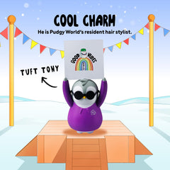 Pudgy Penguins: Positive Tuft Tony - Good Vibes - 4.5" Tall Figure Toys & Games Pudgy Penguins   