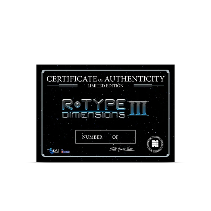 R-Type Dimensions III (3) Collector's Edition [Nintendo Switch] Nintendo Switch Video Game ININ Games