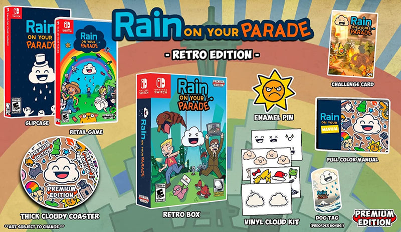 Rain On Your Parade - Retro Edition - Premium Edition Games #9 [Nintendo Switch] Nintendo Switch Video Game Premium Edition Games   