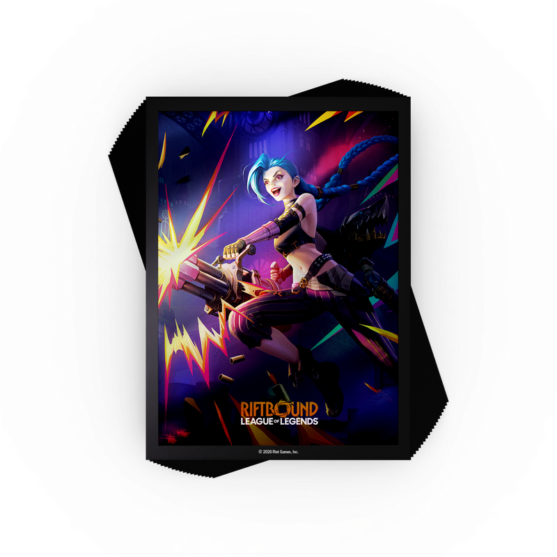 Riftbound League of Legends TCG: Vendetta Art Sleeve #1 (Vi vs Jinx)