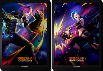 Riftbound League of Legends TCG: Vendetta Art Sleeve #1 (Vi vs Jinx)