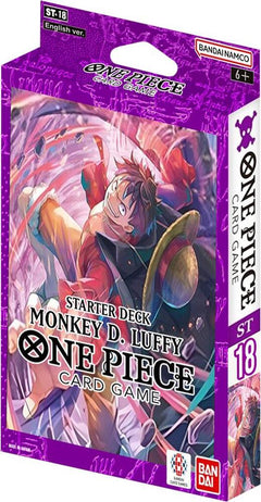 One Piece TCG: Monkey D. Luffy Starter Deck - Purple [ST-18] Card Game Bandai Namco