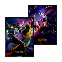 Riftbound League of Legends TCG: Vendetta Art Sleeve #1 (Vi vs Jinx)