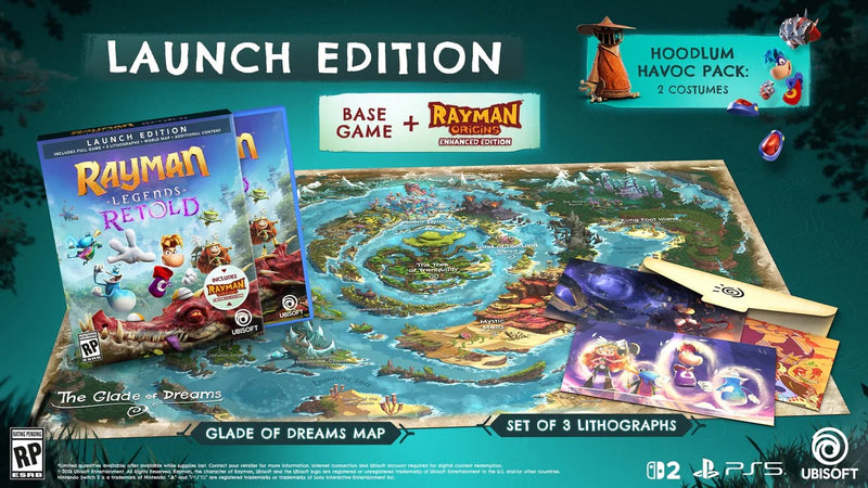 Rayman: Legends Retold [Nintendo Switch 2] PlayStation 5 Video Game Ubisoft